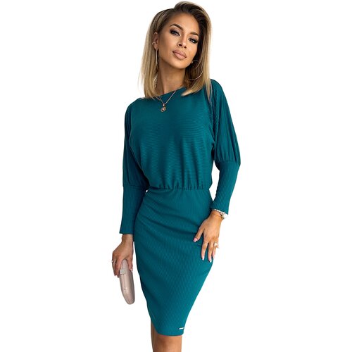 Numoco Ribbed dress with cuffs on the sleeves Cene