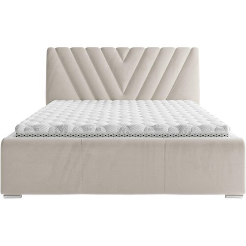 Boxxx OBLAZINJENA POSTELJA 140 cm x 200 cm , tekstil bež Slike