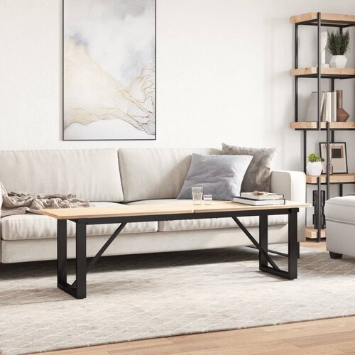 VidaXL noge za klubsko mizico o-okvir 140x30x43 cm lito železo Slike