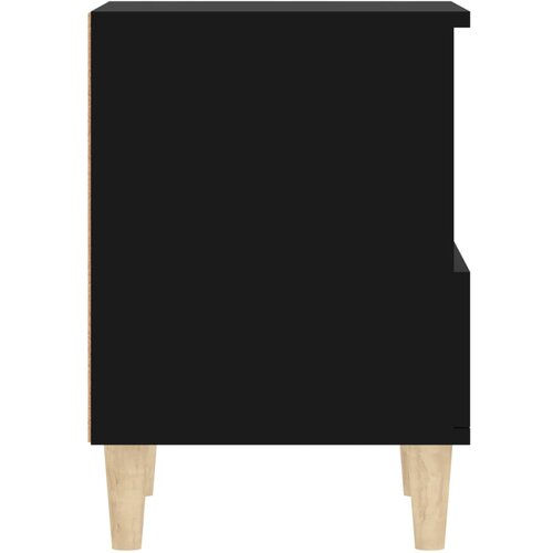  Noćni ormarići 2 kom crni 40x35x50 cm Slike