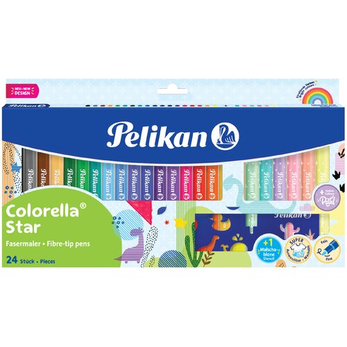 Pelikan Fiber Pen colorella zvezda, 18+6 kartonska škatla, (21655812) Cene