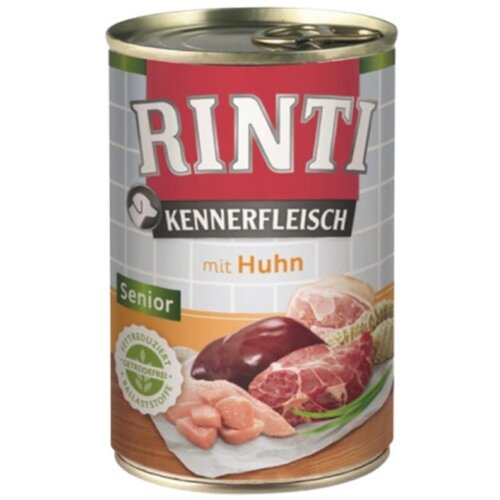 Rinti FI92546 Kennerfleisch Senior Piletina 400 g Vlažna hrana za mačke Slike