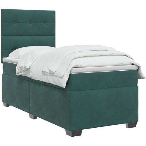  Boxspring krevet s madracem Tamnozelena 80 x 200 cm Bar&amp;scaron;un Slike