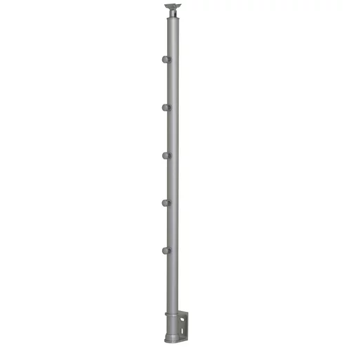  steber za ogajo (1130 mm, aluminij, mat, 5 nosilcev)