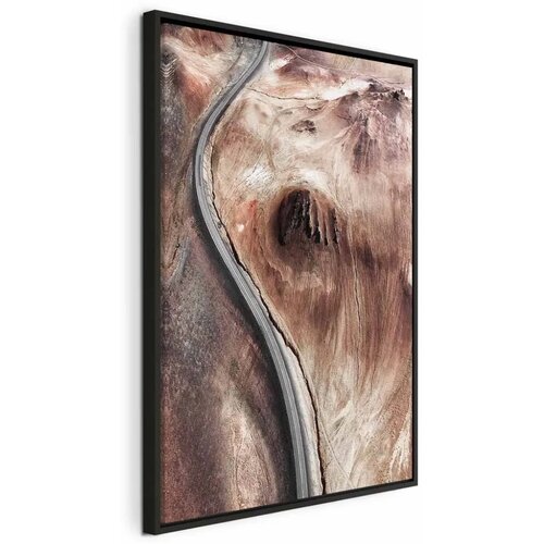  Slika - Mountain Serpentine (1 Part) Vertical 80x120 U crnom drvenom okviru Cene