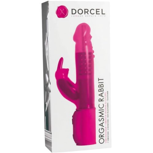 Dorcel Orgasmic Rabbit - vibrator z rogom (roza) Slike