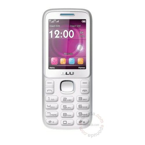 Blu Zoey 2.4 Dual Sim, White/electric blue mobilni telefon Slike