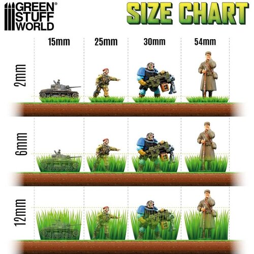 Green Stuff World Static Grass Tufts 12mm Light Green | Buseni trave 12mm svetlo zeleni Slike