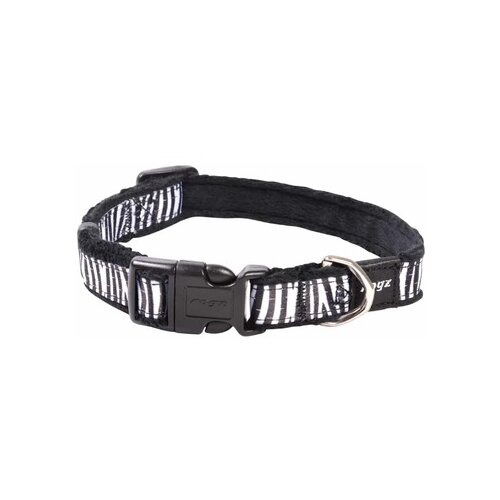 Rogz fashion ogrlica za pse, m, zebra print Slike