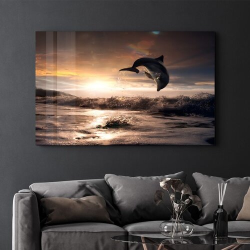 WALLXPERT Dekorativna slika na kaljenom staklu, 70x110cm, Šareno Cene