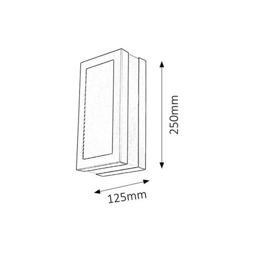 Rabalux stuttgart spoljna zidna lampaE27 14W inox IP44 Cene