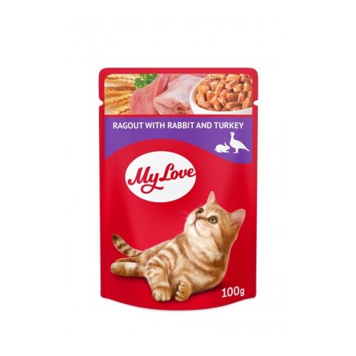 My Love HRANA ZA MAČKE RAGU SA ZEČETINOM I ĆURETINOM 100g Cijene
