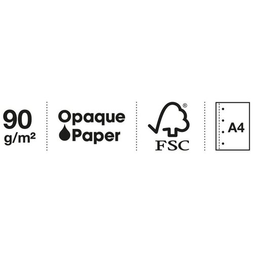  Kolegij blok Miquelrius A4 90g 80L spiralni kocke Between the lines Sky Blue MR4513 Slike