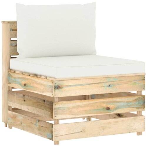  Modularna srednja sofa s jastucima od zeleno impregniranog drva Cene