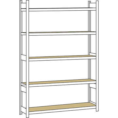 SCHULTE Širok regal, z iverno ploščo, višina 3000 mm, širina 2250 mm, osnovni regal, globina 400 mm Cene