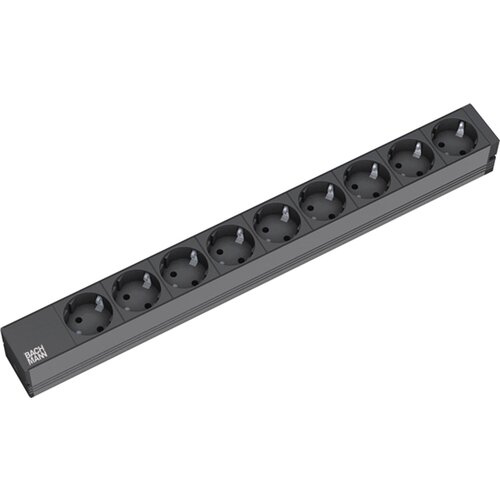 Boschmann 9x Schuko, 2m power extension 9 AC outlet(s) Black Cijene