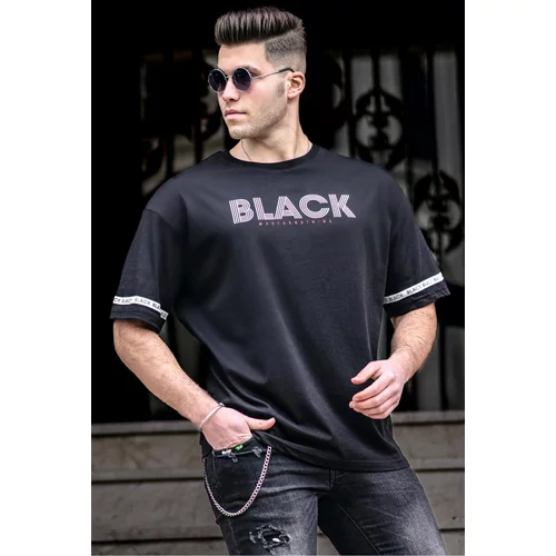 Madmext Men's Black T-Shirt 4976