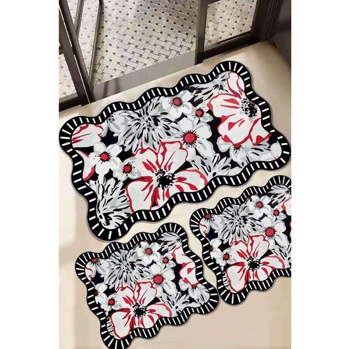  Grocen Multicolor Bathmat Set (3 Pieces) Cene