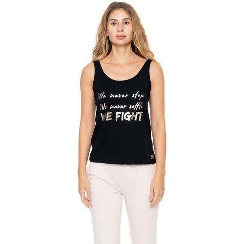 Leone 1947 Majice brez rokavov Woman Tank Classy Črna Cene