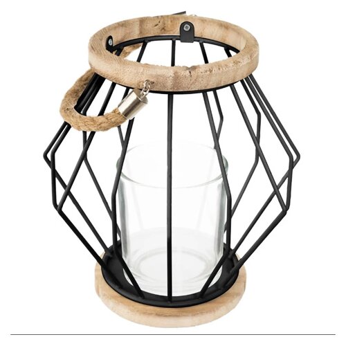 Atmosphera Lampa W sa konopcem metal MDF (164306) Cene