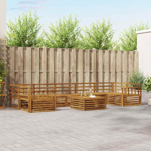  Set vanjskih sofa 8 kom. Prirodna Čvrsto drvo akacije Cene