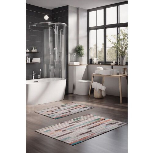  CT-5252 multicolor bathmat set (2 pieces) Cene