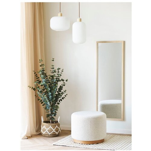 House Nordic Bež tabure iz tkanine boucl&amp;eacute; Daisy &amp;ndash; Slike
