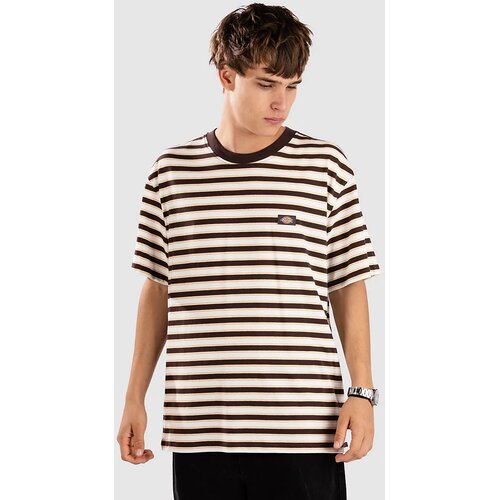 Dickies Stripe T-shirt chocolate brown Slike