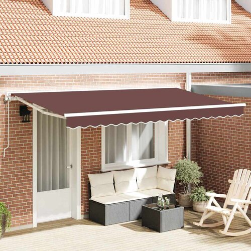  Okvir tende Smeđa 400 x 200 cm Poliester s PU premazom Cijene