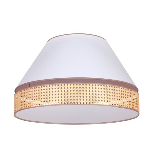  duolla - plafonsko svetlo avignon 3xE27/15W/230V &amp;oslash; 60 cm belo/ratan Slike