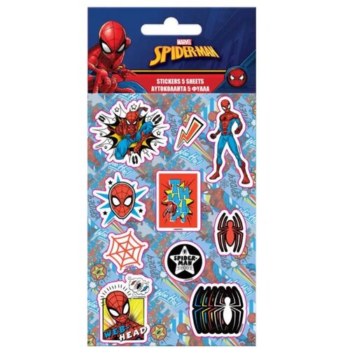 Luna Čudesni Spiderman set samoljepljivih naljepnica 8x12cm 5 kom Cijene