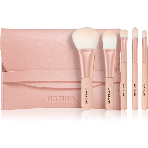 Notino Pastel Collection Travel brush set with pouch putni set kistova s torbicom 1 kom Cijene