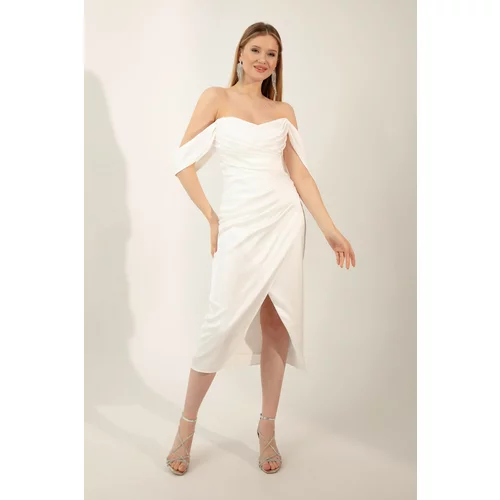 Lafaba Evening & Prom Dress - White - Bodycon