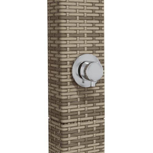  tu&amp;scaron; sivi 50x55x224 cm od poliratana i bagremovog drva Slike