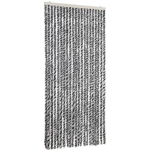 vidaXL Zavesa proti mrčesu siva in črna in bela 90x220 cm &scaron;enilja, (21072743) Cene