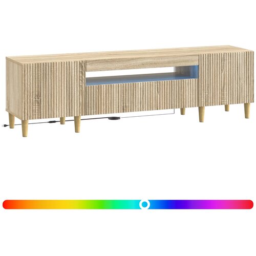  LED TV kabinet Hrast sonoma Konstruirano drvo Slike