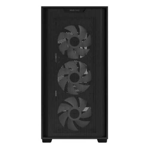 Asus A21 PLUS Tempered Glass microATX PC ohi&amp;scaron;je črno, support for hidden-connector motherboards, 360 mm radiators and 380 mm graphics cards, four pre-installed ARGB fans and clean cable management - 90DC00H0-B19000 Slike