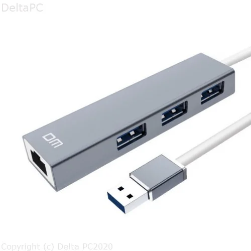 dm CHB011 USB 2.0 HUB 3 Ports + RJ45 Ethernet Port