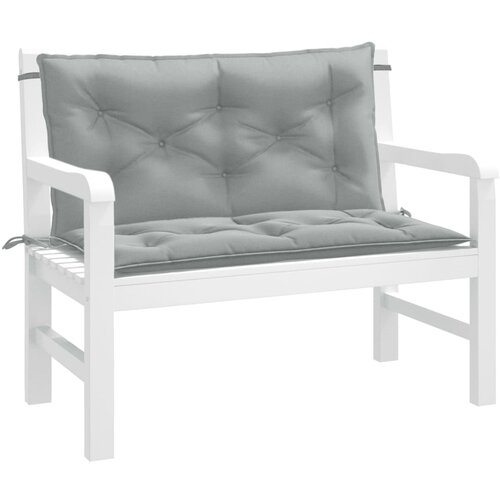 vidaXL Jastuci za vrtnu klupu 2 kom svjetlosivi 100x50x7 cm tkanine Cijene