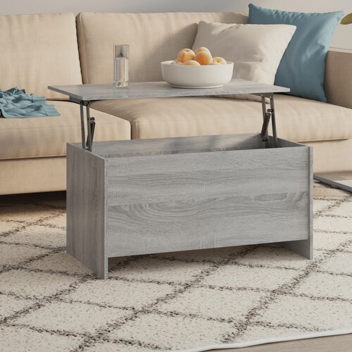 Furnova Klubska mizica siva sonoma 102x55,5x52,5 cm konstruiran les, (21915131) Cene