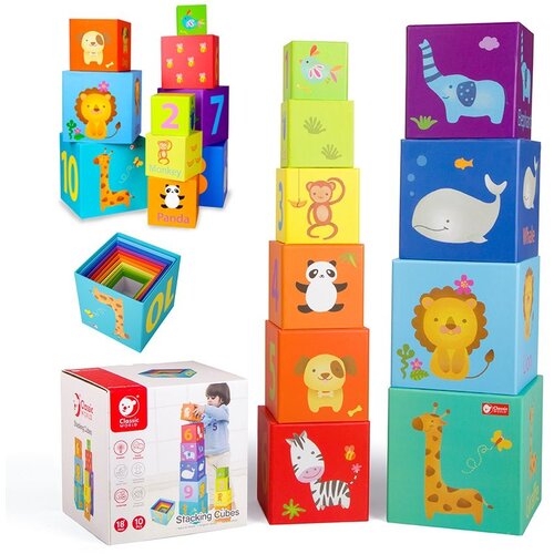 Classic World magic box blocks puzzle tower edukativna igračka Slike