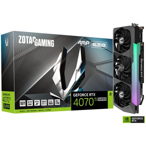 Zotac grafična kartica nvidia RTX4070Ti super amp holo - 16GB GDDR6X (ZT-D40730F-10P), (21206366) Cene