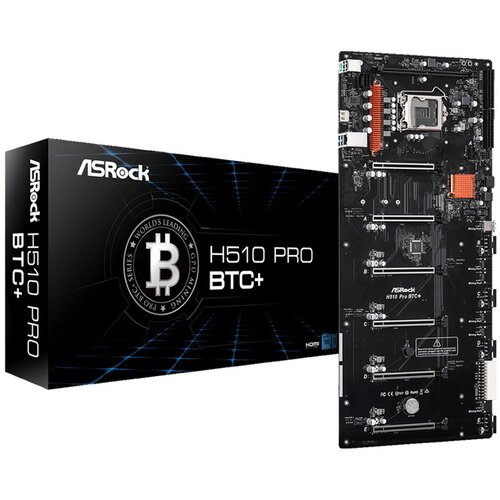 AsRock H510 Pro BTC+ DDR4 32GB ATX LGA1200 (90-MXBGL0-A0UAYZ) mining osnovna plo&amp;scaron;ča Slike