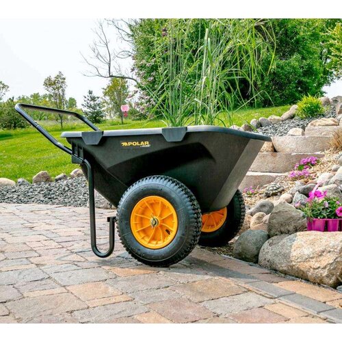 Polar Plastična vrtna kolica tačke Cub Cart | 198 litara | Crna | 127x71x74 cm | BRANDED IN THE USA Cene