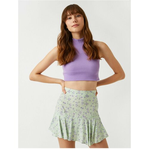 Koton Floral Patterned Skirt Mini Flowy Slike
