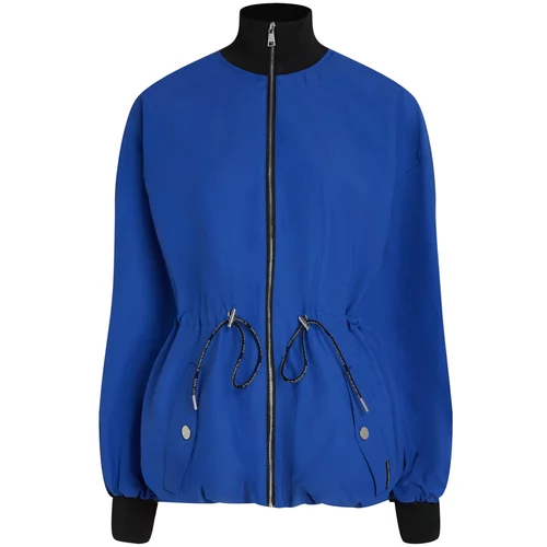 Karl Lagerfeld Prijelazna jakna 'Transitional' kobalt plava / crna