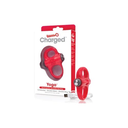 The Screaming O - Charged Yoga Vibe Ring Red Slike
