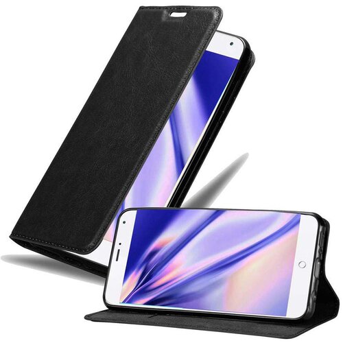 Cadorabo Ohišje, združljivo z MEIZU MX4 v nočna črna - Zaščitni ovitek z magnetnim zapiranjem, stoječo funkcijo in režo za kartice, (20550358) Cene