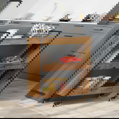 vidaXL Kuhinjski voziček Star les 70 x 30 x 82 cm Konstruiran les Cene