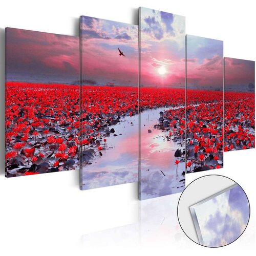  Slika na akrilnom staklu - The River of Love [Glass] 100x50 Slike